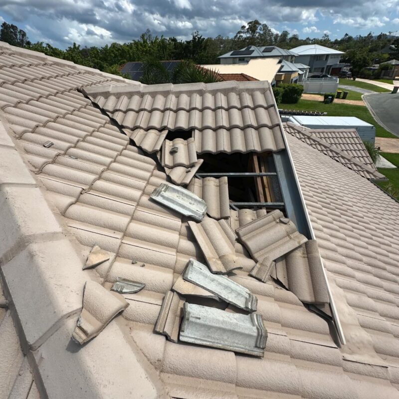 Roof Damage Repair After A Storm North Brisbane